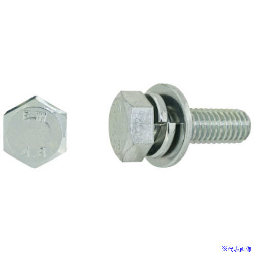 ■SUNCO 三価ホワイト 4.8トリーマP＝3 永和鋲螺製 5×10 (800本入) 1100E0030050010003(2488532)[送料別..