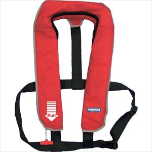 ■タニザワ 小型船舶用救命胴衣(膨脹式)BJ-2500 BJ2500R(2504475)[送料別途お見積り][法人限定][外直送]