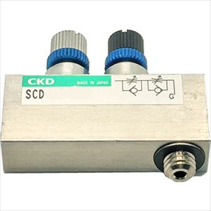 Air Tools - ■CKD 超小形インアウトスピードコントローラ SCDM5AF(2519163)[送料別途お見積り][法人限定][掲外取寄]