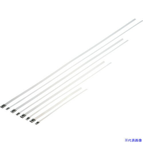 ■PANDUIT MLTタイプ 自動ロック式ステンレススチールバンド SUS304 幅4.6mm 長さ681mm 100本入り MLT8S−CP M...