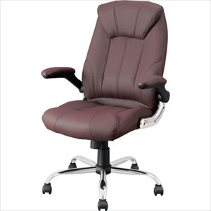 ■IRIS 517786 レザーチェア OFC−LE−T ブラウン OFCLET(2534598)[法人限定][外直送元]
