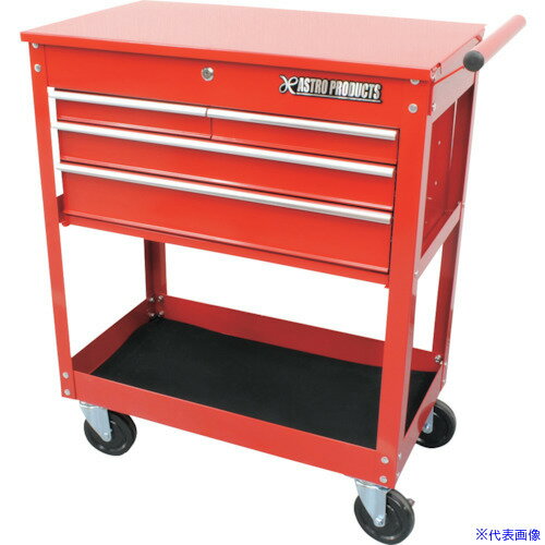 File Racks - ■アストロプロダクツ ツールワゴン4段引出付 2003000005486(2534730)[送料別途お見積り][法人限定][掲外取寄]