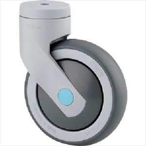 ■テンテキャスター 樹脂キャスター”LEVINA”(エラストマー車・ステンレス金具) φ125 自在式 5380PJC125P3013(2539399)[法人限定][外直送元]