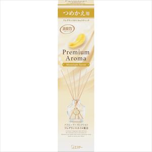 ■エステー お部屋の消臭力 Premium Aroma Stick つめかえ ムーンライトシャボン ST13011(2541243)×18[送料別途見積り][法人・事業所限定][掲外取寄]