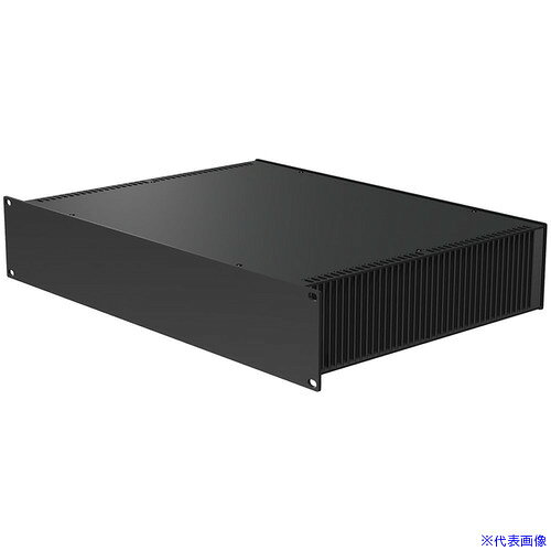 ■タカチ 縦型ヒートシンク式ラックケース HYR884333BB(2548582)[法人限定][外直送元]