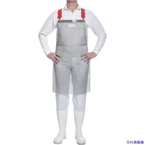 ■EUROFLEX 突き刺し防止・耐切創ステンレスクサリエプロン 85X55cm EFL8555(2554575)