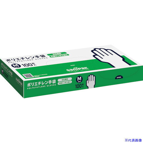 オレンジブック トラスコ中山　TRUSCOサニパック 使い捨てポリエチレン手袋(外エンボス加工) Mサイズ 〔品番:AH03〕[ 注番:2563256]特長●BOXタイプで1枚ずつ取り出しやすくなっております。●左右兼用タイプです。用途●食品加工場、飲食業、ホテル業等に。仕様●色：半透明●サイズ：M●全長(cm)：28.0●手のひら周り(cm)：28.0●中指長さ(cm)：8.0●厚さ(mm)：0.025●粉(あり・なし)：なし●すべり止め：なし●エンボス加工：外エンボス●食品衛生法：適合品●左右の区別：左右兼用仕様2材質/仕上●ポリエチレン（CPE）セット内容/付属品注意原産国（名称）中国JANコード4902393803052本体質量180gオレンジブック トラスコ中山　TRUSCOサニパック 使い捨てポリエチレン手袋(外エンボス加工) Mサイズ 〔品番:AH03〕[注番:2563256][本体質量：180g]《包装時基本サイズ：298×120×38》〔包装時質量：180g〕分類》保護具》作業手袋》使い捨て手袋☆納期情報：メーカー取り寄品（弊社より発送）