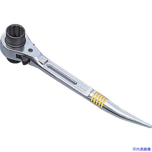 オレンジブック トラスコ中山　TRUSCOスーパー 曲がりしの付・両口ラチェットレンチ ショートタイプスライド穴付 呼び:17×21 全長:240mm 〔品番:SRB1721R〕[ 注番:2565871]特長●正逆は切り替え爪式です。●仮設足場・住宅施工などに最適なショートタイプです。●安全ロープ取り付けスライド穴式で、作業時およびホルダへの出し入れがスムーズです。●グリップ部に滑り止めの溝付ニューデザインです。仕様●対辺寸法(mm)：17×21●全長(mm)：240●厚さ(mm)：50●色：赤仕様2材質/仕上●合金鋼●表面処理：ニッケルクロムメッキセット内容/付属品注意原産国（名称）中国JANコード4967521240215本体質量380gオレンジブック トラスコ中山　TRUSCOスーパー 曲がりしの付・両口ラチェットレンチ ショートタイプスライド穴付 呼び:17×21 全長:240mm 〔品番:SRB1721R〕[注番:2565871][本体質量：380g]《包装時基本サイズ：259×69×41》〔包装時質量：424g〕分類》手作業工具》レンチ・スパナ・プーラー》ラチェットレンチ☆納期情報：仕入れ先通常在庫品 (欠品の場合有り)