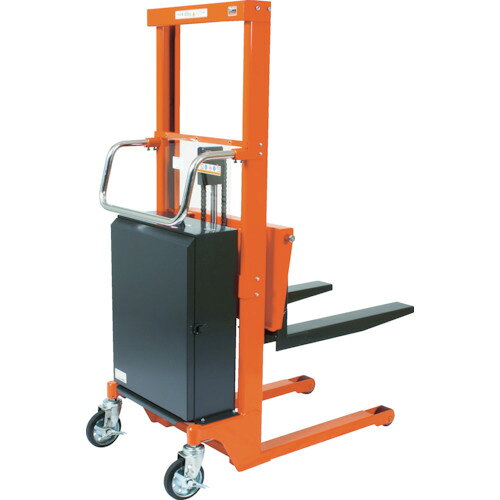 ■TRUSCO コゾウリフター 電動油圧式 1000kg フォーク高さ1100 BEND100011(2567182)...