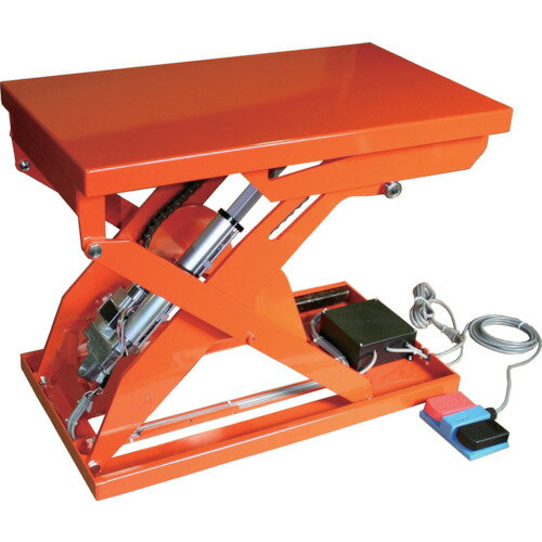 ■TRUSCO テーブルリフト 70kg 倍速タイプ 電動Bねじ式 100V 400×720mm HDLL0747RT12(2568781)[法人限定..