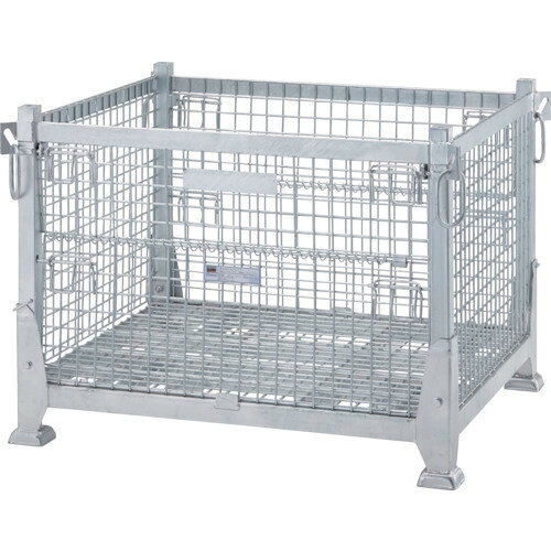 オレンジブック トラスコ中山　TRUSCOTRUSCO 吊りネットパレット 間口1200X奥行1000X高さ895 1000kg 〔品番:T1012TP〕[ 注番:2572080]特長●吊り金具付きで安全に資材の吊り上げ、運搬、積み下ろしが可能です。●開閉部はコイルを使用し開閉操作は簡単です。●メッシュ構造で強度に優れています。●立体格納による所要空間の節減と折りたたみによる保管スペースの有効利用ができます。●バラ物の収容に最適で、ロット管理ができます。用途●建設建築現場、各種工場の作業現場に。仕様●最大積載荷重(kg)：1000●呼称寸法(mm)間口×奥行×高さ：1000×1200×895●最内寸法(mm)間口×奥行×高さ：950×1100×690●外形寸法(mm)間口：1000●外形寸法(mm)奥行：1200●外形寸法(mm)高さ：895●有効内寸(mm)間口：1100●有効内寸(mm)奥行：950●有効内寸(mm)高さ：690●フォーククリアランス(mm)間口：996●フォーククリアランス(mm)奥行：841●脚部高さ(mm)：100●最大積載段数(段)：4●線径(mm)：6●網ピッチ(mm)：50×50●ゲート：半開●差込口寸法(間口側)幅×高さ(mm)：996×100●差込口寸法(奥行側)幅×高さ(mm)：841×100●ネームプレート：t1.6×255×55●フォーククリアランス(mm)間口×奥行：996×841仕様2●溶融亜鉛メッキ●線径：6.0mm材質/仕上●スチール●表面処理:溶融亜鉛メッキセット内容/付属品注意●車上渡しになります。●重量物ですのでご注意ください。原産国（名称）中国JANコード4550414202195本体質量103kgオレンジブック トラスコ中山　TRUSCOTRUSCO 吊りネットパレット 間口1200X奥行1000X高さ895 1000kg 〔品番:T1012TP〕[注番:2572080][本体質量：103kg]分類》物流・保管用品》コンテナ・パレット》メッシュパレット☆納期情報：メーカー直送品（送料元払い）【法人限定＝会社名ご記入お願い致します。】 ※北海道・沖縄・離島は運賃別途商品も含む