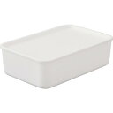 ■IRIS 288076 フタ付き 積み重ねBOX FTB−45 ホワイト FTB45W(2574034)