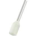 ■TRUSCO フェルール圧着端子 絶縁スリーブ付き 0.5−10 100個入 FT0510W(2577875)