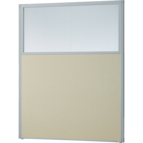 ■TRUSCO ローパーティション 上部半透明 W1200XH1465 ベージュ TLP1512UBE(2580059)[法人限定][直送元]