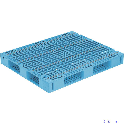 オレンジブック トラスコ中山　TRUSCOサンコー プラスチックパレット 812237 D4−1012−14 ライトブルー 〔品番:81223701BL510〕[ 注番:2580610]特長●クロスサポーター(別売)対応冷凍倉庫・冷蔵用パレットです。●縦・横差しタイプパレットサポーター対応です。●滑り止めテープを設置しており、積載物やパレット同士の滑り止め効果がアップします。●メッシュ形状のため、雨水や洗浄時の水切り性が良好で、洗浄性がよく、清潔さを保ちます。用途●冷凍・冷蔵庫用仕様●最大動荷重(kg)：1000●最大静荷重(kg)：4000●色：ライトブルー●間口(mm)：1205●奥行(mm)：1005●高さ(mm)：130●差込口寸法(間口側)幅×高さ(mm)：260×88●差込口寸法(奥行側)幅×高さ(mm)：215×88●中央桁幅(mm)：190仕様2●片面四方差し●パレットサポーター(別売)対応●ハンドリフト対応材質/仕上●ポリエチレン（PE）セット内容/付属品注意原産国（名称）日本JANコード4983049002999本体質量14.3kgオレンジブック トラスコ中山　TRUSCOサンコー プラスチックパレット 812237 D4−1012−14 ライトブルー 〔品番:81223701BL510〕[注番:2580610][本体質量：14.3kg]《包装時基本サイズ：1005×1205×130》〔包装時質量：14kg〕分類》物流・保管用品》コンテナ・パレット》パレット☆納期情報：メーカー直送品【法人限定＝会社名ご記入お願い致します。】