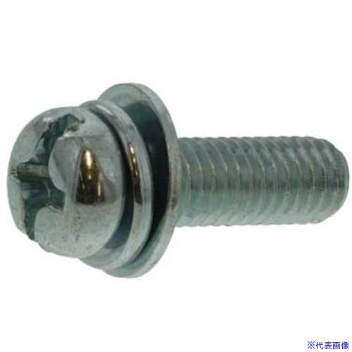 ■SUNCO 組込みねじ (+-)ナベP＝3(鉄(または標準)・ニッケル) M3×15(1500本入) 100002030030015005(2584698)[送料別途お見積り][法人限定][掲外取寄]