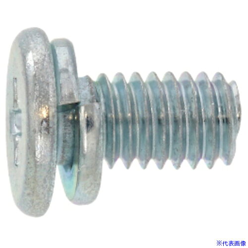 ■SUNCO 組込みねじ (+)スリムヘッドP＝2(鉄(または標準)・三価ホワイト) M3×8(2000本入) 1000A3020030008003(2586427)[送料別途お見積り][法人限定][掲外取寄]