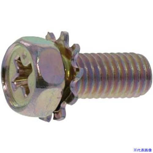 ■SUNCO 組込みねじ (+)アプセットLO＝2(鉄(または標準)・三価ホワイト) M6×12(400本入) 10000122006001..