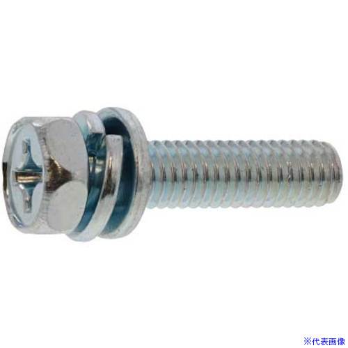 ■SUNCO 組込みねじ (+)アプセットI＝4(鉄(または標準)・クロメート) M6×12(350本入) 10000114006001200..