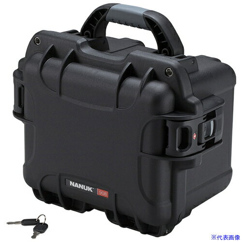 ■タカチ 防水鍵付キャリングケース 内装スポンジフォーム無タイプ NKK908B(2601495)[法人限定][外直送元]