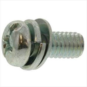 ■SUNCO 組込みねじ (+-)ナベP＝4(鉄(または標準)・三価ホワイト) M3.5×7(2000本入) 100002040035007003..