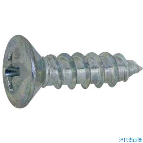 ■SUNCO 三価ホワイト (+)A丸サラ 4.5×40 (500本入) 200000020045040003(2602315)[送料別途お見積り][法人限定][掲外取寄]