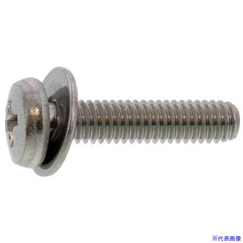 ■SUNCO 組込みねじ (+)バインドP＝1(鉄(または標準)・黒ニッケル) M5×10(600本入) 100004010050010021(2605242)[送料別途お見積り][法人限定][掲外取寄]