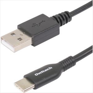 ■Owltech USB Type−Cケーブル やわらかく断線に強い ブラック 120cm OWLCBKCASR12BK(2612106)[送料別途お見積り][法人限定][掲外取寄]