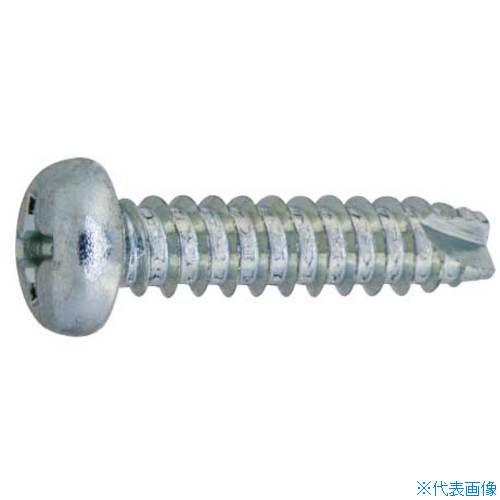 ■SUNCO 三価ホワイト (+)B1ナベ 3.5×14 (1800本入) 210000000035014003(2614223)[送料別途お見積り][法人限定][掲外取寄]