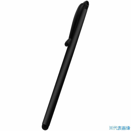 ■Owltech スリムで細部まで見やすくゲームや写真の落書きに最適 超軽量ストラップホール付き スリムタッチペン OWLTPSE06BK(2615164)
