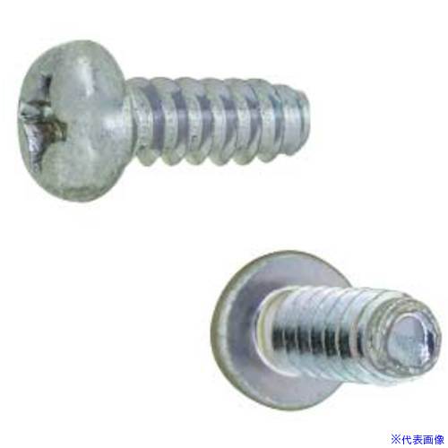 ■SUNCO 三価ブラック Bタイプナベ 4×20 (1200本入) 300010000040020004(2617555)[送料別途お見積り][法..