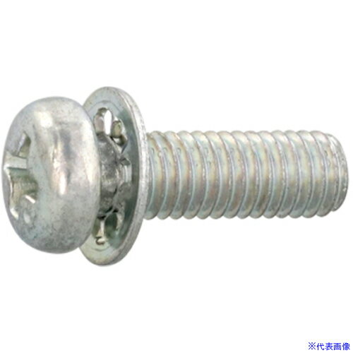 ■SUNCO 組込みねじ (+)ナベLI＝2(鉄(または標準)・三価ホワイト) M3×8(2000本入) 100000320030008003(2619765)[送料別途お見積り][法人限定][掲外取寄]