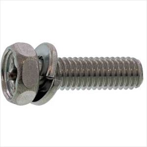 ■SUNCO 組込みねじ (+)アプセットP＝2(鉄(または標準)・三価ホワイト) M8×65(80本入) 100001020080065003(2627690)[送料別途お見積り][..