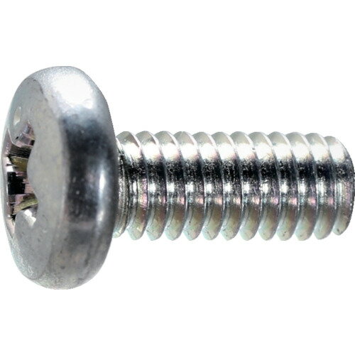 ■TRUSCO バインド頭小ねじ 三価白 M3×4 1300本入 ヘキサゴンパック S0040304(2627775)[送料別途見積り][法人・事業所限定][メーカー取寄]