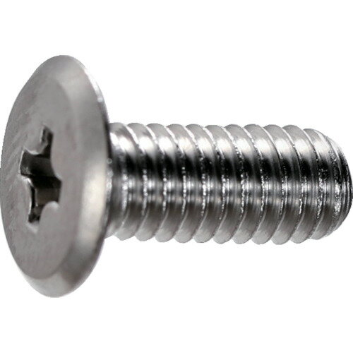 ■TRUSCO 十字穴付スリムヘッド小ねじ ステンレス 全ネジ M4×6 540本入 ヘキサゴンパック S0100406(2635614)[送料別途お見積り][法人限定][メーカー取寄]