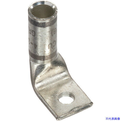 ■PANDUIT 銅製圧縮端子 1穴 撚り線電線サイズ AWG4 AWG3 単線電線サイズ AWG2 バレル角度 90度 LCA4−10..