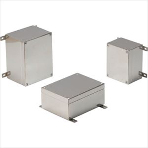 ■タカチ 外部取付足付小型防水・防塵ステンレスボックス KLB101006(2674753)[法人限定][外直送元]