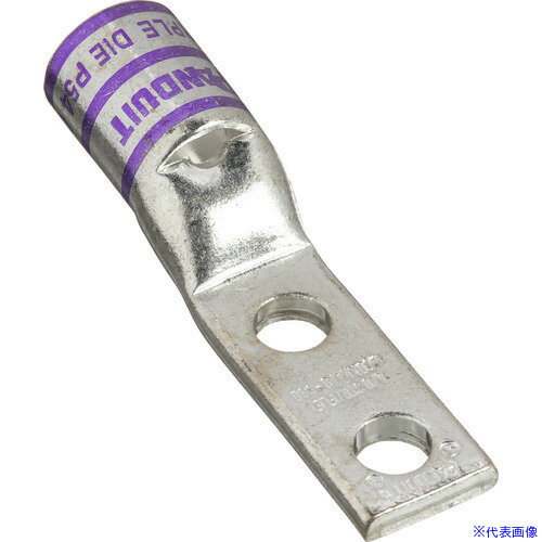 ■PANDUIT 銅製圧縮端子 2穴 幅細取付板 電線サイズ AWG4/0 取付穴サイズ 9.5mm LCDXN4/0−38D−X LCDXN4038DX(2678070)[送料別途お見積り][法人限定][掲外取寄]