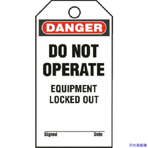 ■PANDUIT セーフティタグ DO NOT OPERATE PVT−153−Q PVT153Q(2679665)×4