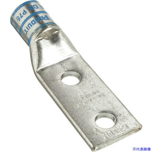 ■PANDUIT 銅製圧縮端子 2穴 電線サイズ AWG6 取付穴サイズ 6.4mm 取付穴間隔 25.4m...