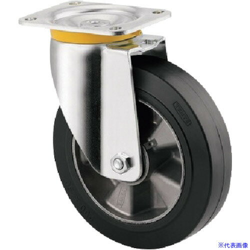 オレンジブック トラスコ中山　TRUSCOテンテキャスター 重荷重用キャスター”ZETA”(ゴム車) φ160 自在式 〔品番:4680IEP160P63〕[ 注番:2683404]特長●フォークに重荷重用の強化スチールを採用しているため、...