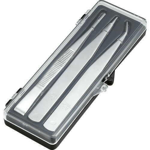 ■TRUSCO ステンレス製ピンセット 3本組セット TSP93(2709198)