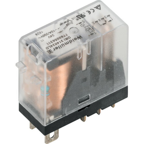 ■ワイドミュラー リレー DRIシリーズ DC24V駆動 10A C接点 極数1 LED、フリーホイールダイオード付き 7760056311(2716077)×20[送料別途お見積り][法人限定][掲外取寄]