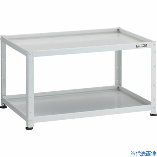 ■TRUSCO 小型ボルト式棚 バーディワゴンラック型 900X600 2段 ホワイト BDWR692W(2721018)