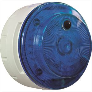 ■NIKKEI LED回転警報機 ニコUFOmyubo 電池式 人感センサー 青 ウイルス対策 VK10MB04JBAM(2723110)[送料別途見積り][法人・事業所限定][掲外取寄]