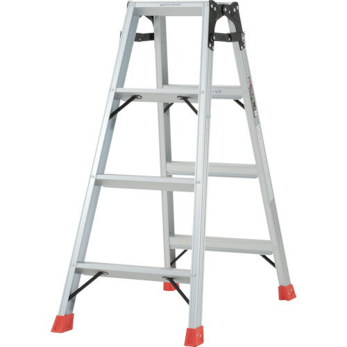 Stepladders - ■TRUSCO はしご兼用脚立 アルミ合金製脚カバー付 高さ1.11m TPRK120(2737591)