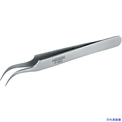 ■HOZAN 先曲がりピンセット 120mm P882(2743094)