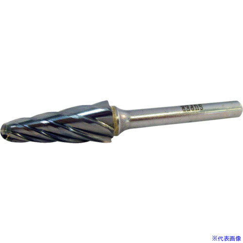 ■スーパー スーパー超硬バー アルミカット ロー付タイプ シャンク径6mm テーパー型 刃径:12.7 SB7C02SA..
