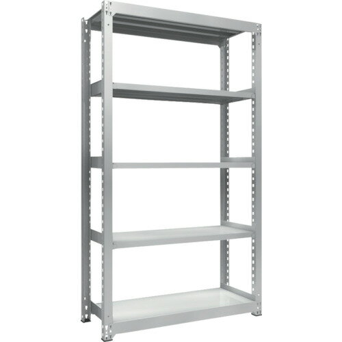 ■TRUSCO 耐食性スチール棚 TZM3型中量棚 1200X471XH2100 5段 単体 TZM37455(2832542)[法人限定][直送元]