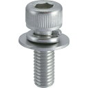 ■TRUSCO 座金組込六角穴付ボルト P=3 ステンレス M6×15 11本入 (座金組込みキャップボルト ばね座金+JISワッシャー付き) B0780615...